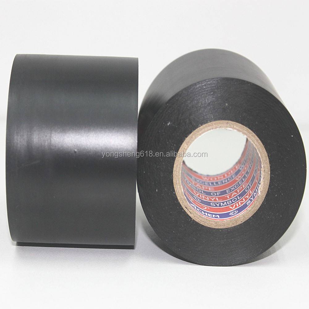 Black Color Insulating Adhesive Tape / Vinyl Insulation Electrical Tapes